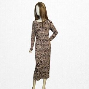 Vince Camuto Leopard Print‎ Dress M